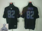 2013 Super Bowl XLVII NEW Baltimore Ravens 82 Smith Black Jerseys(Impact Limited)