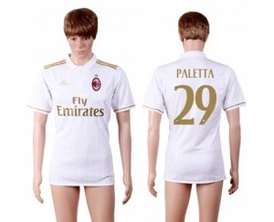 AC Milan #29 Paletta Away Soccer Club Jersey