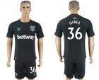 2017-18 West Ham United 36 QUINA Away Soccer Jersey