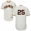 Mens Majestic San Francisco Giants #25 Barry Bonds Cream Flexbase Authentic Collection MLB Jersey
