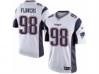 Mens Nike New England Patriots #98 Trey Flowers Limited White NFL Jersey