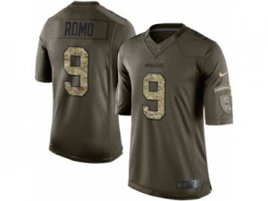 Nike Dallas Cowboys #9 Tony Romo Green Jerseys(Salute To Service Limited)