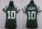 women nfl new york jets #10 holmes field flirt fashion green