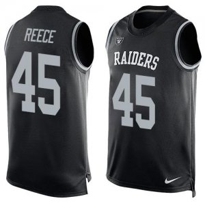 Nike Oakland Raiders #45 Marcel Reece Black Team Color Men Stitched NFL Limited Tank Top Jersey