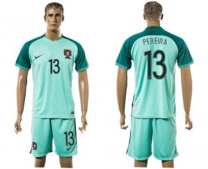 Portugal #13 Pereira Away Soccer Country Jersey