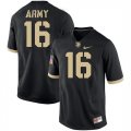 Army Black Knights 16 Malik Hancock Black College Football Jersey