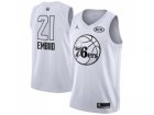 Nike Philadelphia 76ers #21 Joel Embiid White NBA Jordan Swingman 2018 All-Star Game Jersey