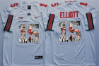 Ohio State Buckeyes 15 Ezekiel Elliott White Portrait Number College Jersey