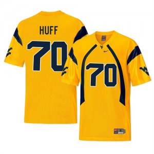 West Virginia Mountaineers #70 Sam Huff Gold College Football Jersey