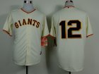 mlb jerseys san francisco giants #12 Joe Panik cream