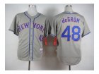 mlb jerseys new york mets #48 degrom grey