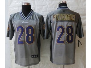 Nike Minnesota Vikings #28 Peterson Grey Jerseys(Vapor Elite)