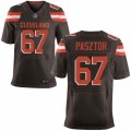 Mens Nike Cleveland Browns #67 Austin Pasztor Elite Brown Team Color NFL Jersey