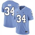 North Carolina Tar Heels 34 Elijah Hood Blue College Football Jersey