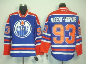 nhl edmonton oilers #93 nugent-hopkins lt.blue