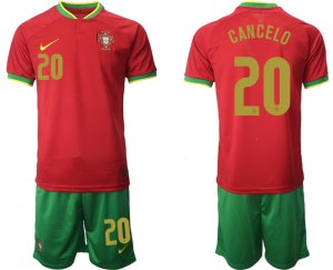 Portugal #20 CANCELO Home 2022 FIFA World Cup Qatar Soccer Jersey