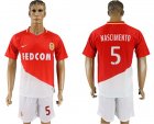 2017-18 Monaco 5 NASCIMENTO Home Soccer Jersey
