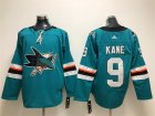 Sharks #9 Evander Kane Teal Adidas Jersey