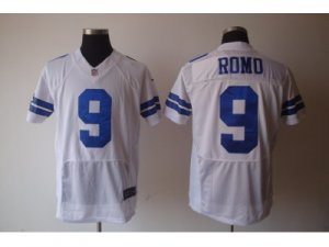 nike nfl dallas cowboys #9 romo grey white[Elite]