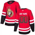 Ottawa Senators Red Men's Customized Drift Fashion Adidas Jersey