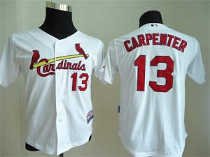 Youth mlb jerseys st. louis cardinals #13 carpenter white jersey