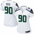 Womens Nike Seattle Seahawks #90 Jarran Reed Limited White NFL Jersey
