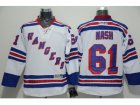 NHL New York Rangers #61 Rick Nash White Road Stitched jerseys