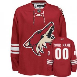 Customized Phoenix Coyotes Jersey Red Home Man Hockey