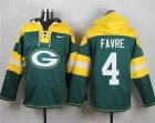 Nike Green Bay Packers #4 Brett Favre Green Player Pullover Hoodie