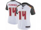 Women Nike Tampa Bay Buccaneers #14 Ryan Fitzpatrick White Vapor Untouchable Limited Player NFL Jersey