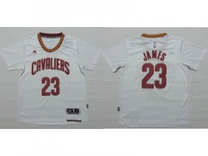 NBA Cleveland Cavaliers #23 LeBron James white Fashion Stitched Jerseys