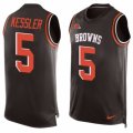 Mens Nike Cleveland Browns #5 Cody Kessler Limited Brown Player Name & Number Tank Top NFL Jersey