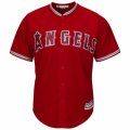 Men's Los Angeles Angels of Anaheim Blank Majestic Scarlet Alternate Cool Base Team Jersey