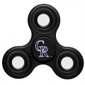 Rockies Team Logo Black Finger Spinner