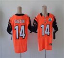 Nike Bengals #14 Andy Dalton Orange With Hall of Fame 50th Patch NFL Elite Jersey