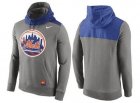 Mens New York Mets Nike Gray Cooperstown Collection Hybrid Pullover Hoodie