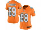 Women Nike Miami Dolphins #89 Julius Thomas Limited Orange Rush NFL Jersey