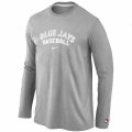 Toronto Blue Jays Long Sleeve T-Shirt Grey