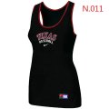 Nike Texans Rangers Tri-Blend Racerback stretch Tank Top Black