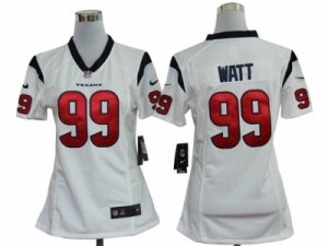 Nike Women Nike NFL Houston Texans #99 Watt White Jerseys