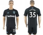 2017-18 West Ham United 35 OXFORD Away Soccer Jersey