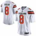 Mens Nike Cleveland Browns #8 Kevin Hogan Game White NFL Jersey