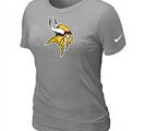 Women Minnesota Vikings L.Grey T-Shirts