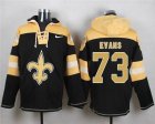 Nike New Orleans Saints #73 Jahri Evans Black Player Pullover Hoodie