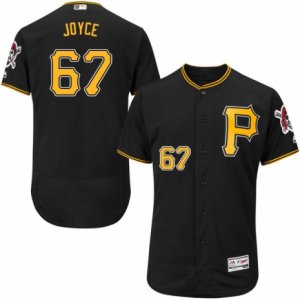 Men\'s Majestic Pittsburgh Pirates #67 Matt Joyce Black Flexbase Authentic Collection MLB Jersey