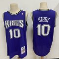 Kings #10 Mike Bibby Purple 2001-02 Hardwood Classics Jersey