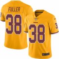 Mens Nike Washington Redskins #38 Kendall Fuller Limited Gold Rush NFL Jersey