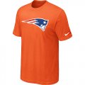 New England Patriots Sideline Legend Authentic Logo T-Shirt Orange