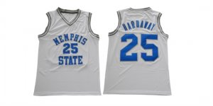 Memphis Tigers #25 Penny Hardaway White College Basketball Jersey