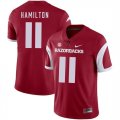 Arkansas Razorbacks 11 Cobi Hamilton Red College Football Jersey